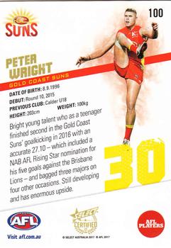 2017 Select Certified #100 Peter Wright Back